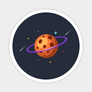 Cheese Planet illustration Magnet